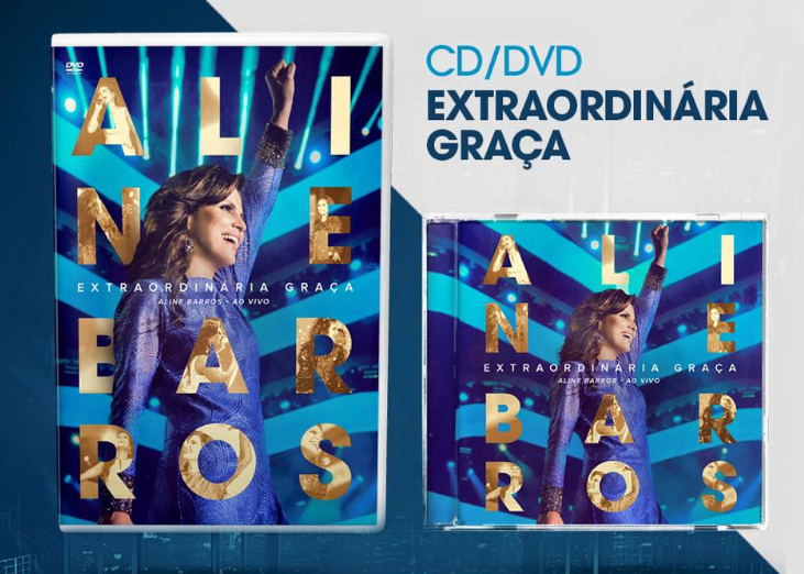 Já está na fábrica o CD e o DVD Extraordinária Graça de Aline Barros